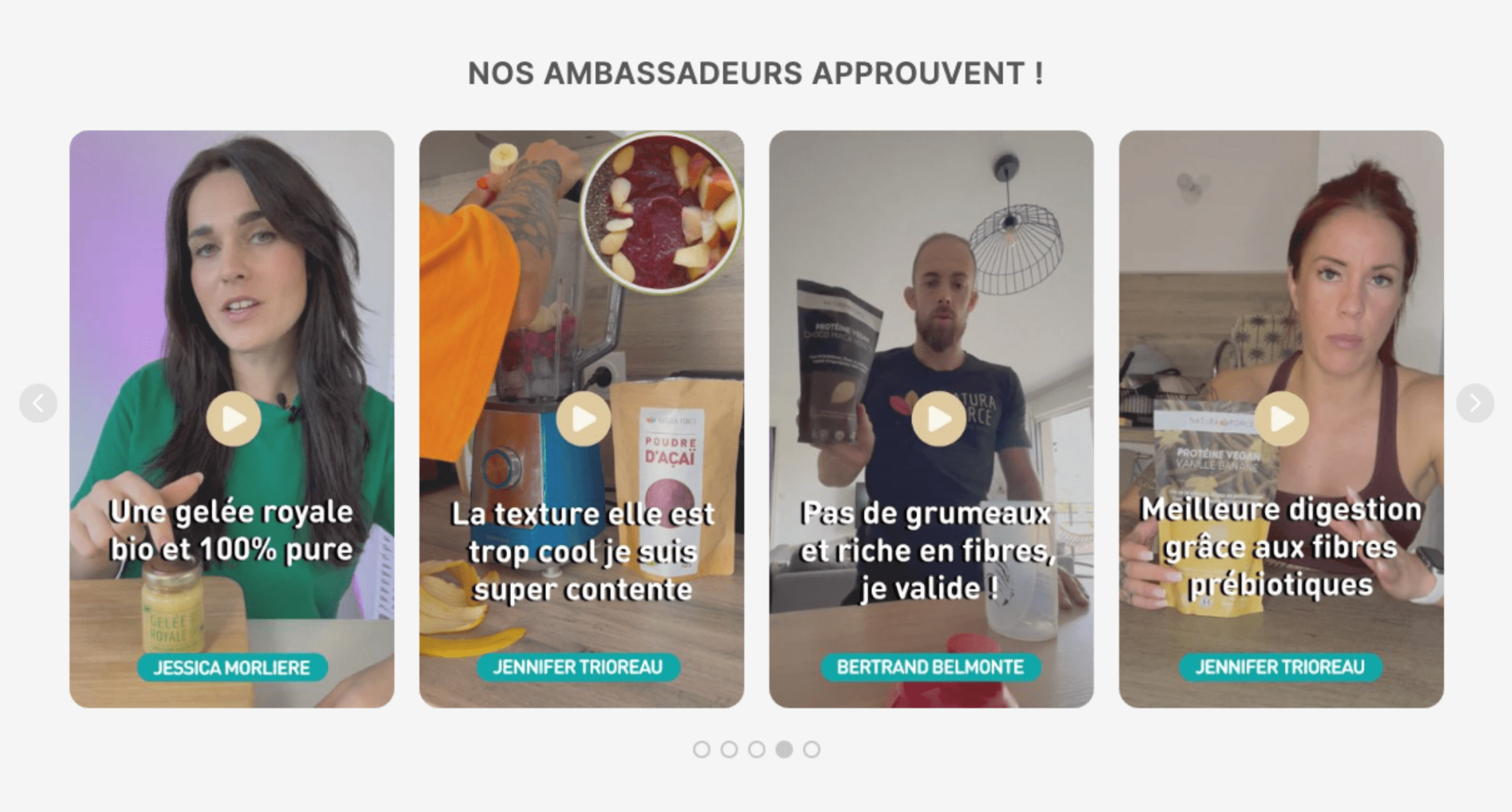 UGC carousels